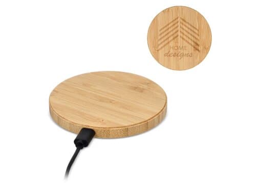Wireless Ladepad Bambus 15W