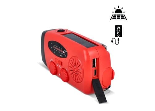SafeSound Notfallradio mit Solar und Handaufzug