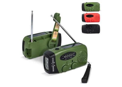 SafeSound Notfallradio mit Solar und Handaufzug