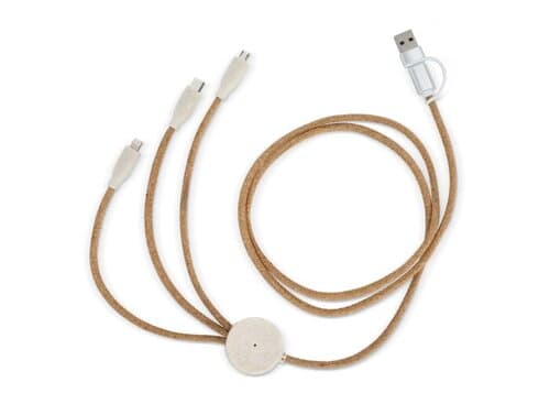 Cork 3 in 1 PD charging &amp; data cable