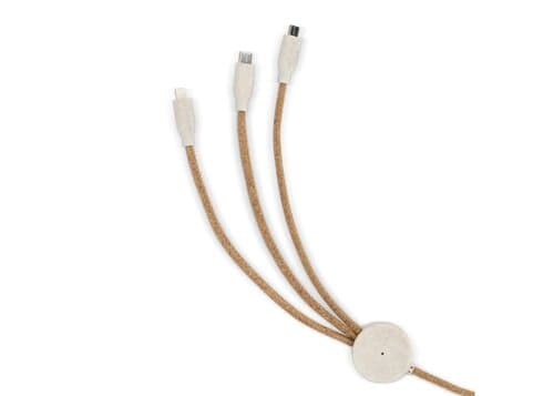 Cork 3 in 1 PD charging &amp; data cable