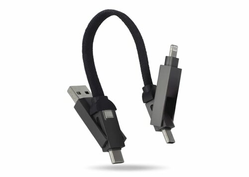 Multifunktionales 4-in-1 Kabel OTG Schlüsselanhänger Größe 60 W