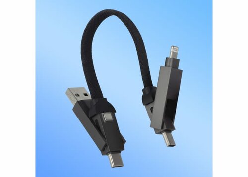 Multifunktionales 4-in-1 Kabel OTG Schlüsselanhänger Größe 60 W
