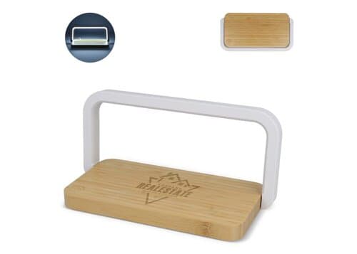 15-W-Wireless-Ladegerät mit dimmbarer LED-Lampe