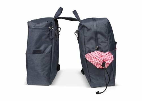 Picknick-Doppel-Fahrradtasche aus R-PET-Material