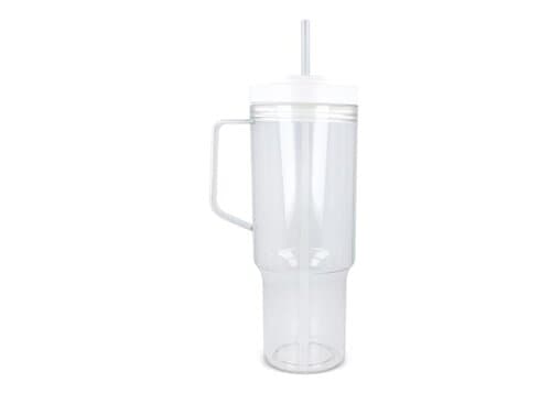 Miami Becher mit Henkel transparent 1,2 l R-PET