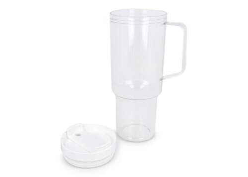 Miami Becher mit Henkel transparent 1,2 l R-PET