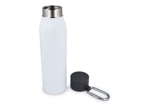 Karabiner mattierte Isolierflasche 600 ml