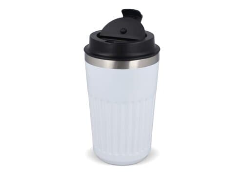 Recycelter Edelstahl-Thermobecher für Kaffee zum Mitnehmen, 400 ml