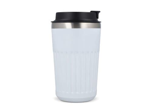 Recycelter Edelstahl-Thermobecher für Kaffee zum Mitnehmen, 400 ml