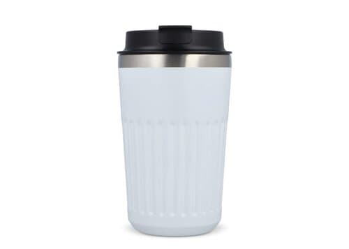 Recycelter Edelstahl-Thermobecher für Kaffee zum Mitnehmen, 400 ml