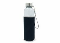 Trinkflasche aus Glas mit Neoprenhülle 500ml