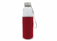 Trinkflasche aus Glas mit Neoprenhülle 500ml