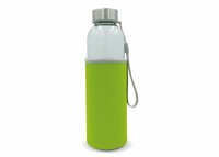 Trinkflasche aus Glas mit Neoprenhülle 500ml