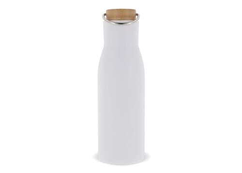 Isolier-Flasche mit Bambusdeckel, 500ml