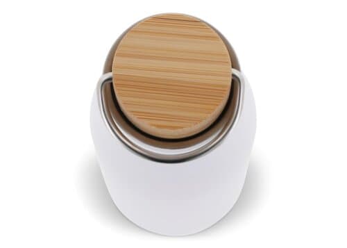 Isolier-Flasche mit Bambusdeckel, 500ml