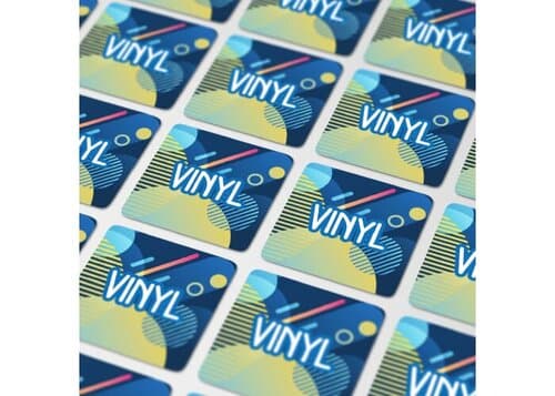 Vinyl Sticker Quadrat 25x25mm