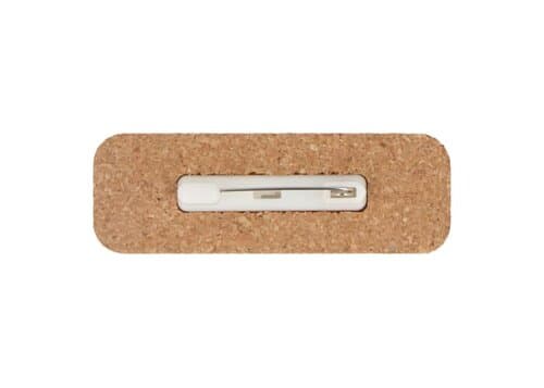 Namensschild Kork mit Anstecknadel