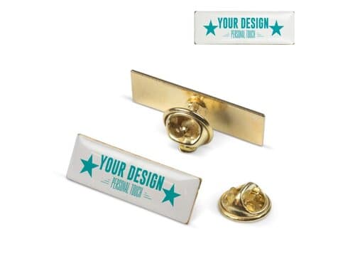 Metall Pin rechteckig 30x10mm