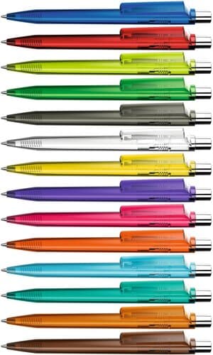 ON TOP transparent SI Druckkugelschreiber