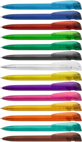 YES transparent Druckkugelschreiber