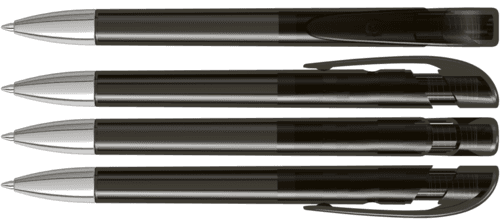 YES transparent SI Druckkugelschreiber