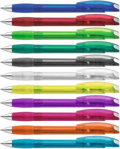 MEMORY transparent SI Druckkugelschreiber