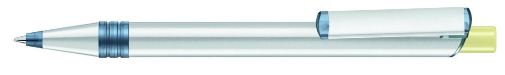 RECYCLED PET PEN ALUMA transparent Druckkugelschreiber