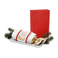 Geschenkset  Präsenteset Christstollen im roten Geschenkkarton