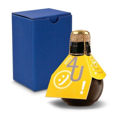 Kleinste Sektflasche der Welt! Only 4 u - Inklusive Geschenkkarton, 125 ml