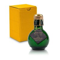 Kleinste Sektflasche der Welt schwarzer Anhänger  Inklusive Geschenkkarton 125 ml