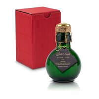 Kleinste Sektflasche der Welt schwarzer Anhänger  Inklusive Geschenkkarton 125 ml