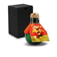 Kleinste Sektflasche der Welt Blumengesteck  Inklusive Geschenkkarton 125 ml