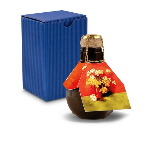 Kleinste Sektflasche der Welt! Blumengesteck - Inklusive Geschenkkarton, 125 ml