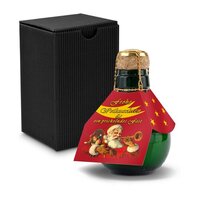 Kleinste Sektflasche der Welt Weihnachtsgruß  Inklusive Geschenkkarton 125 ml