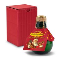 Kleinste Sektflasche der Welt Weihnachtsgruß  Inklusive Geschenkkarton 125 ml