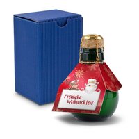Kleinste Sektflasche der Welt Fröhliche Weihnachten  Inklusive Geschenkkarton 125 ml