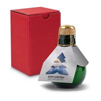 Kleinste Sektflasche der Welt Merry Christmas  Inklusive Geschenkkarton 125 ml