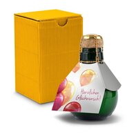 Kleinste Sektflasche der Welt Herzlichen Glückwunsch  Inklusive Geschenkkarton 125 ml