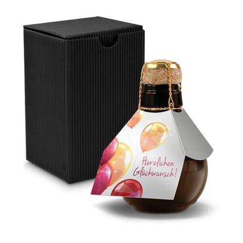 Kleinste Sektflasche der Welt! Herzlichen Glückwunsch - Inklusive Geschenkkarton, 125 ml