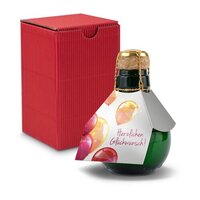 Kleinste Sektflasche der Welt Herzlichen Glückwunsch  Inklusive Geschenkkarton 125 ml