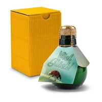 Kleinste Sektflasche der Welt Viel Glück  Inklusive Geschenkkarton 125 ml