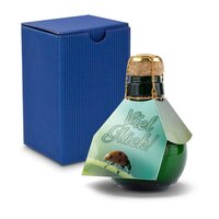 Kleinste Sektflasche der Welt Viel Glück  Inklusive Geschenkkarton 125 ml