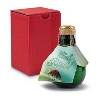 Kleinste Sektflasche der Welt Viel Glück  Inklusive Geschenkkarton 125 ml