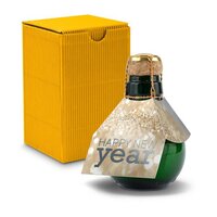 Kleinste Sektflasche der Welt Happy New Year  Inklusive Geschenkkarton 125 ml