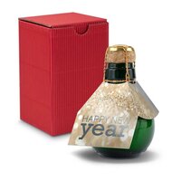 Kleinste Sektflasche der Welt Happy New Year  Inklusive Geschenkkarton 125 ml
