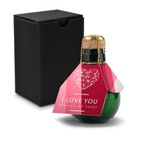 Kleinste Sektflasche der Welt I love u  Inklusive Geschenkkarton 125 ml