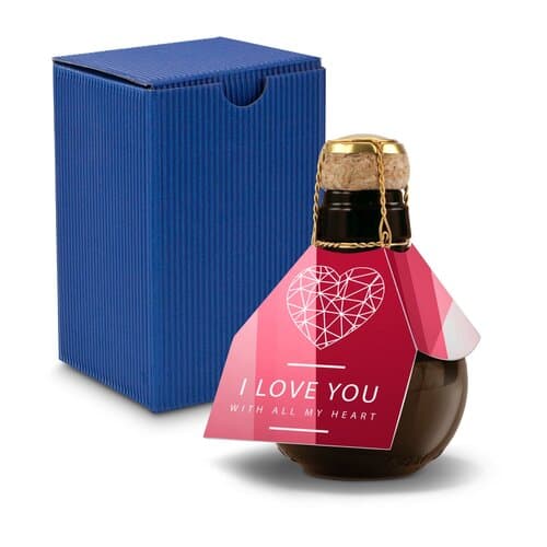 Kleinste Sektflasche der Welt! I love u - Inklusive Geschenkkarton, 125 ml
