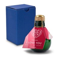 Kleinste Sektflasche der Welt I love u  Inklusive Geschenkkarton 125 ml
