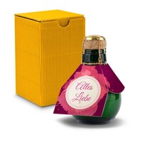 Kleinste Sektflasche der Welt Alles Liebe  Inklusive Geschenkkarton 125 ml